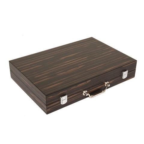 Matte Ebony Backgammon Set
