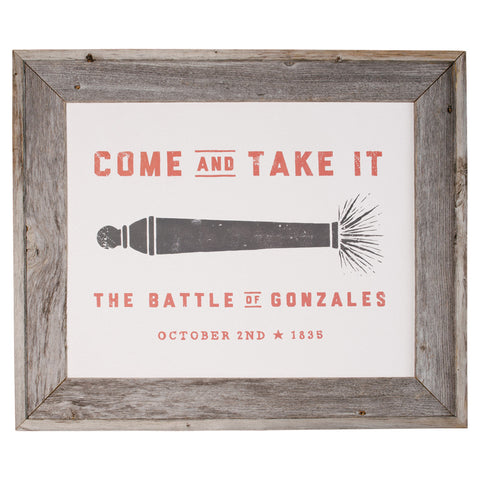 Come and Take It Print - White