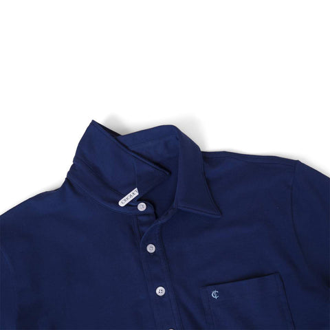 Stretch Players Shirt - Navy Blue