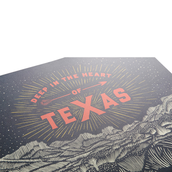 Deep in the Heart of Texas Wall Art Print