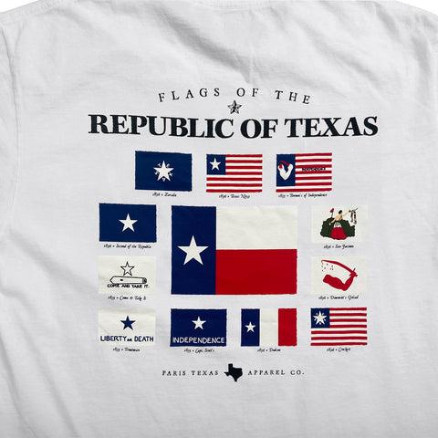 Flags of the Republic Pocket T-Shirt - White