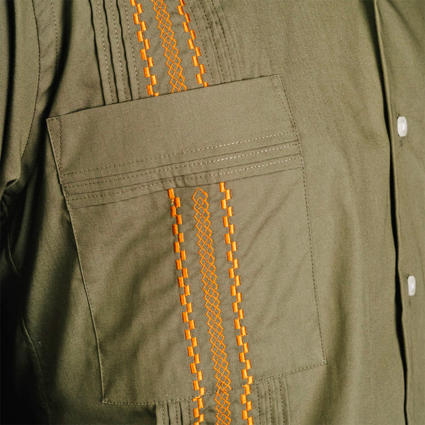 Hunting Hemingway Guayabera - Olive