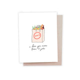 I Love You More Than T Joe's Card