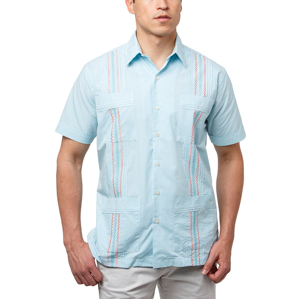Nantucket_Hemingway_Guayabera_Aqua_Mexican_Shirt_for_Men