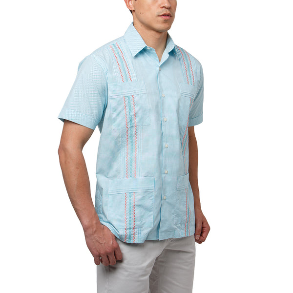 Nantucket_Hemingway_Guayabera_Aqua_Mexican_Shirt_for_Men