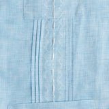Playa_del_Carmen_Hemingway_Guayabera_Blue_Mexican_Shirt_for_Men