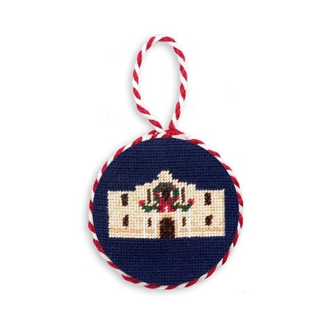 Christmas Alamo Needlepoint Ornament