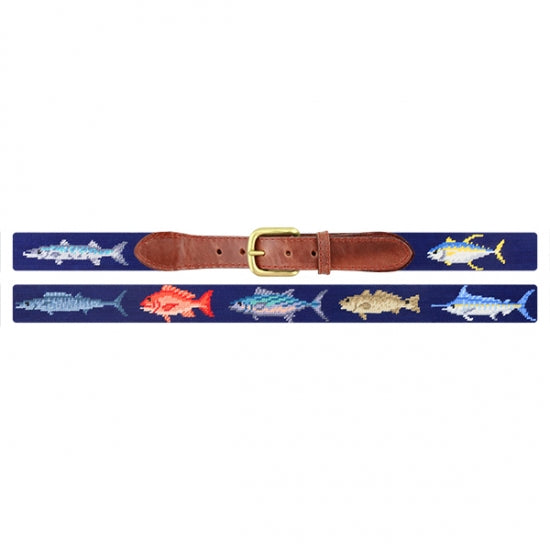 Smathers_and_Branson_Gulf_Coast_Fish_Needlepoint_Belt