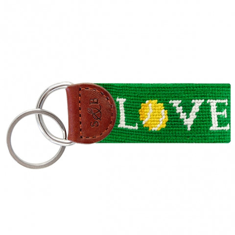 Love All Needlepoint Key Fob