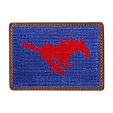 Smathers and Branson SMU Needlepoint Card Wallet
