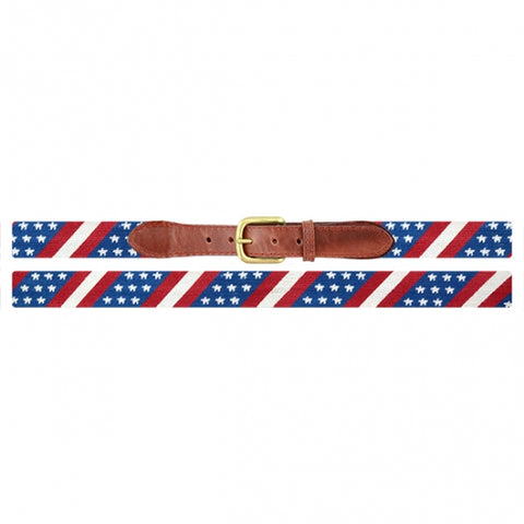 Star Spangled Banner Needlepoint Belt