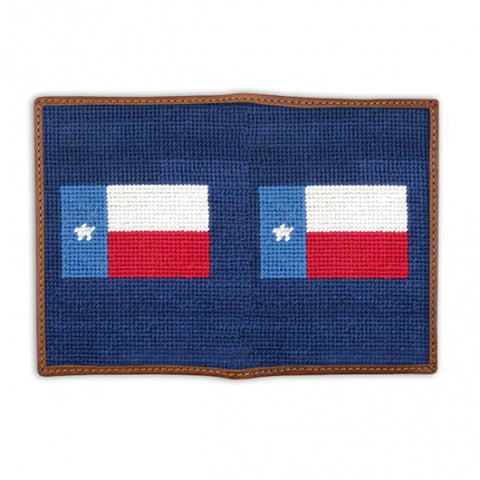 Texas Flag Needlepoint Passport Case