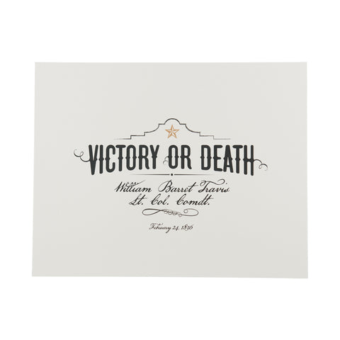 Victory or Death Print - 11x14