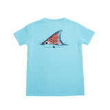 Youth_Red_Fish_Pocket_Tshirt_Aqua