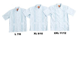 Monterey Boys Guayabera - Lagoon Blue