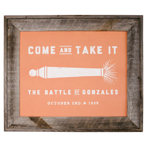 Come and Take It Print - Burnt Orange