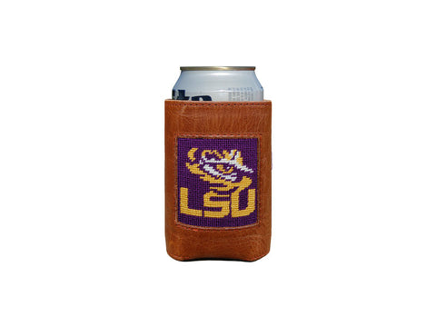 LSU Needlepoint Can Cooler