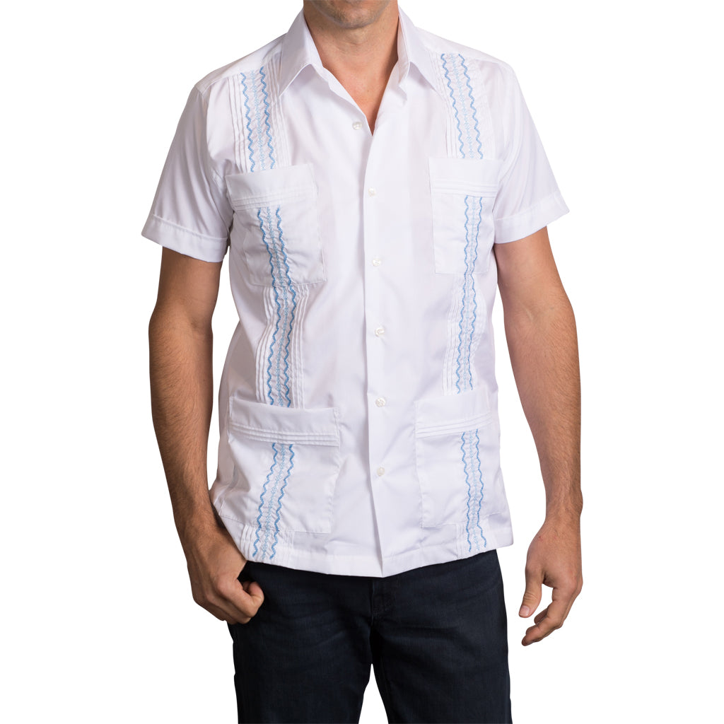Havana Classic Guayabera - Blue
