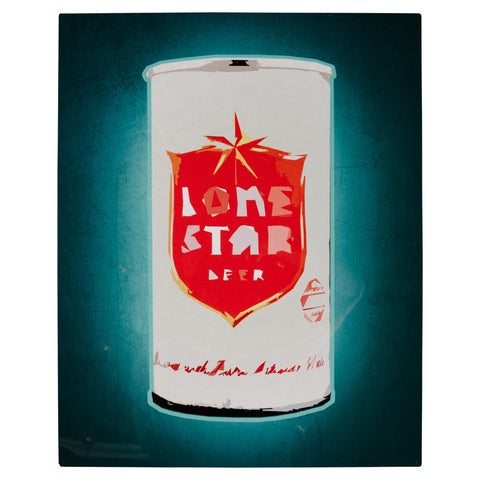 Lone Star Beer Can Print - Unframed