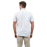 Panama Hemingway Guayabera - Teal & Orange