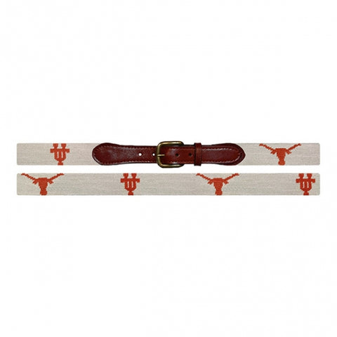 UT Needlepoint Belt - Light Khaki
