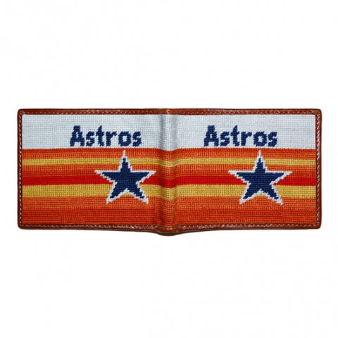 Houston Astros Cooperstown Needlepoint Bi-Fold Wallet