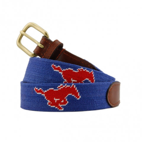 SMU Needlepoint Belt