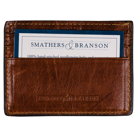 Texas Flag Needlepoint Card Wallet