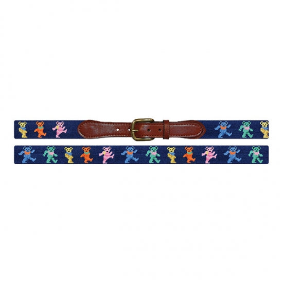 Dancing Bears Needlepoint Belt