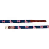Smathers & Branson Ole Miss Needlepoint Belt