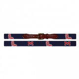 Ole Miss Needlepoint Belt
