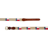 Smathers & Branson Texas Flag Needlepoint Belt