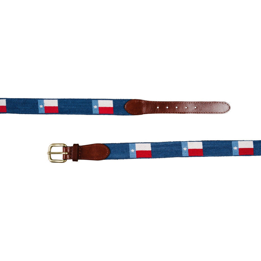 Texas Flag Needlepoint Belt