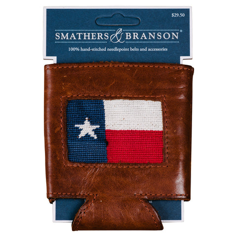 Texas Flag Needlepoint Can Cooler