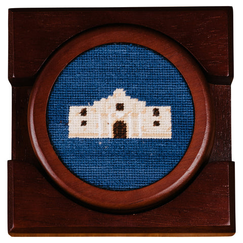 Texas Life Needlepoint Coaster Set