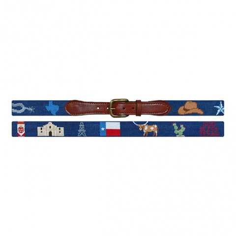 Texas Life Needlepoint Belt