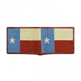 Smathers & Branson Vintage Texas Flag Needlepoint Bi-Fold Wallet