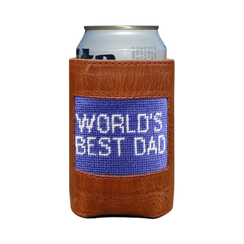 World's Best Dad Needlepoint Can Cooler