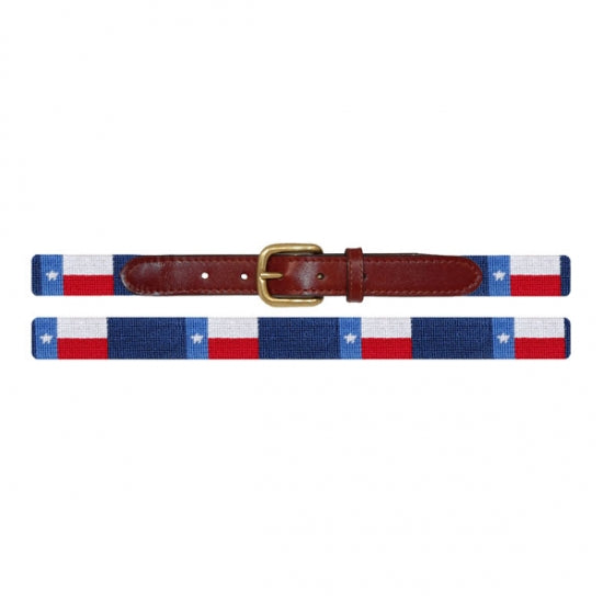 Smathers & Branson Texas Flag Children's Needlepoint Belt