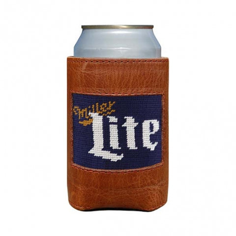 Miller Lite Needlepoint Can Cooler