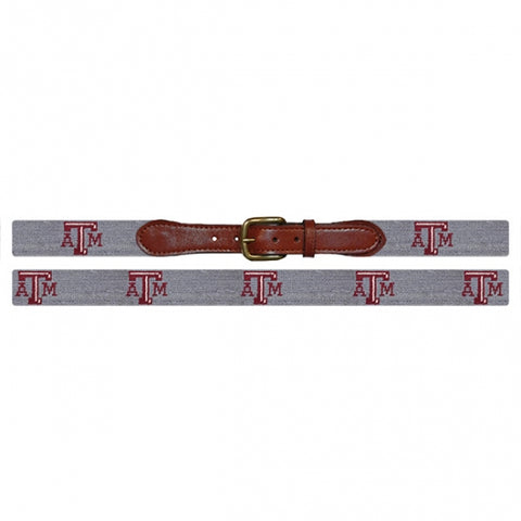 Texas A&M Needlepoint Belt - Grey